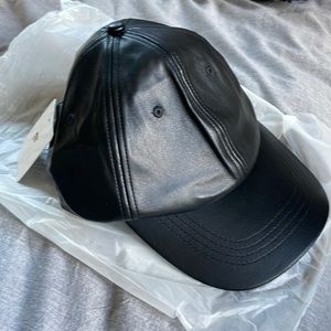 Fabletics vegan leather dad cap